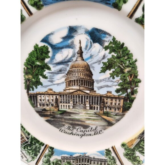 Capital Wholesale Imports Washington DC Collectors Souvenir Plate - The Capitol - Picture 4 of 11